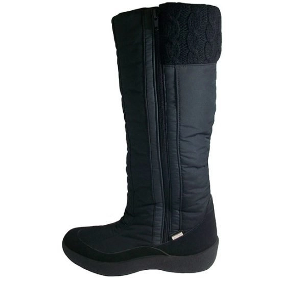 Bota para nieve, hielo y agua, impermeables con borreguillo, sistema de fuelle y cremallera. Caña alta.