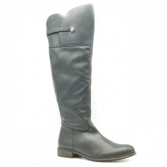 Bota alta de piel, modelo 1706 negra, Land Lady